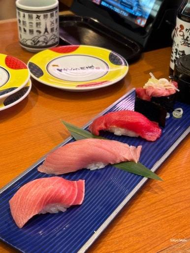 Miura Misakiko tuna set plate close-up