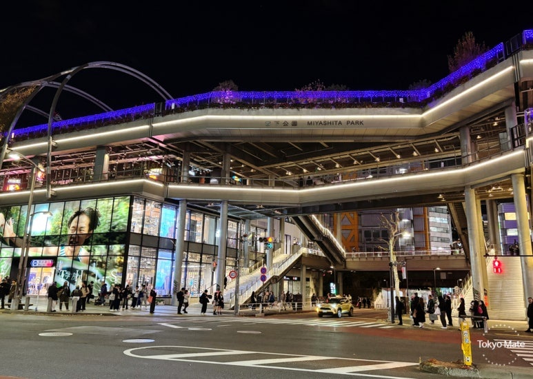 Shibuya Miyashita Park night view