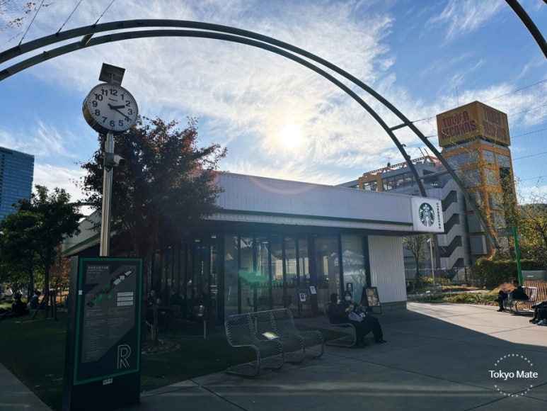 Miyashita Park rooftop Starbucks
