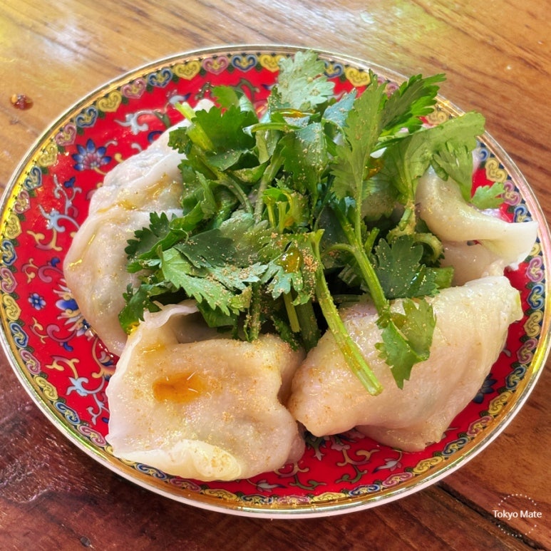Gyoza Mania Shinagawa cilantro sui-gyoza boiled dumplings