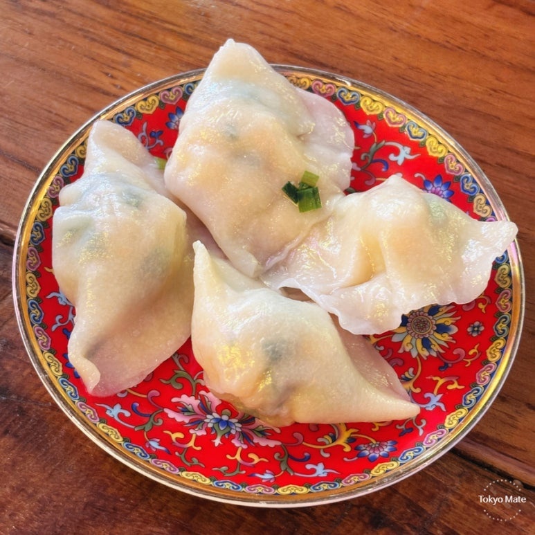 Gyoza Mania Shinagawa ebi shrimp sui-gyoza boiled dumplings ¥490