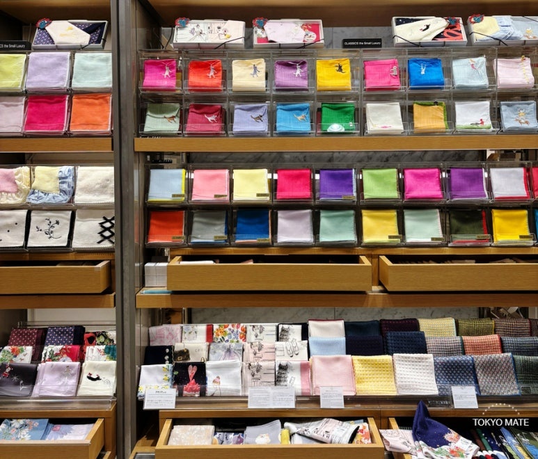 Japanese handkerchiefs — great souvenir from Tokyo department stores