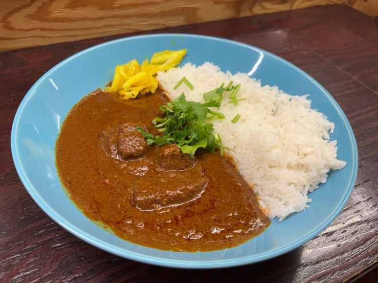 新宿咖喱专门店Epitaph Curry 猪肉Vindaloo 1种套餐