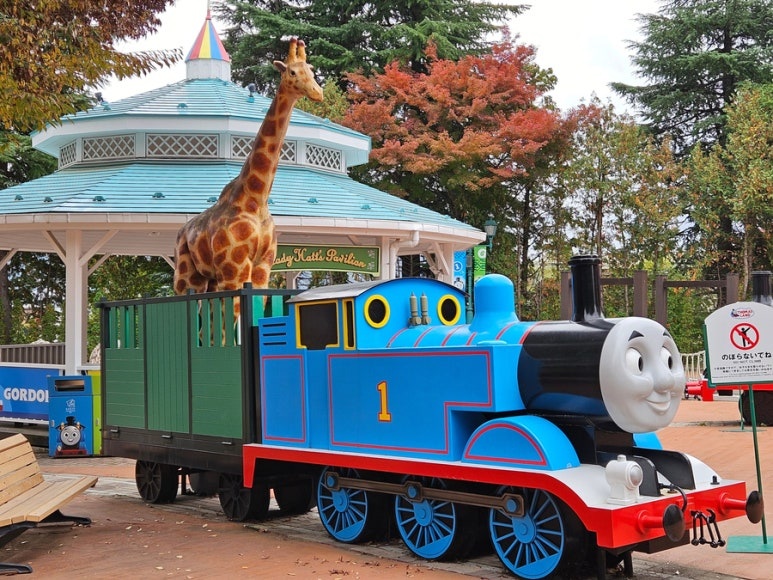 Thomas Land at Fuji-Q Highland panoramic view