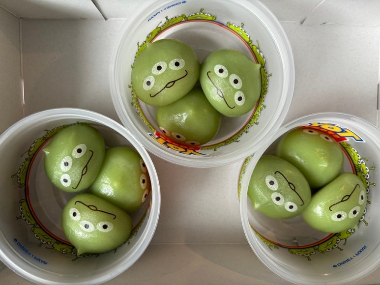 Disneyland Little Green Men mochi, popular Tokyo Disneyland snack
