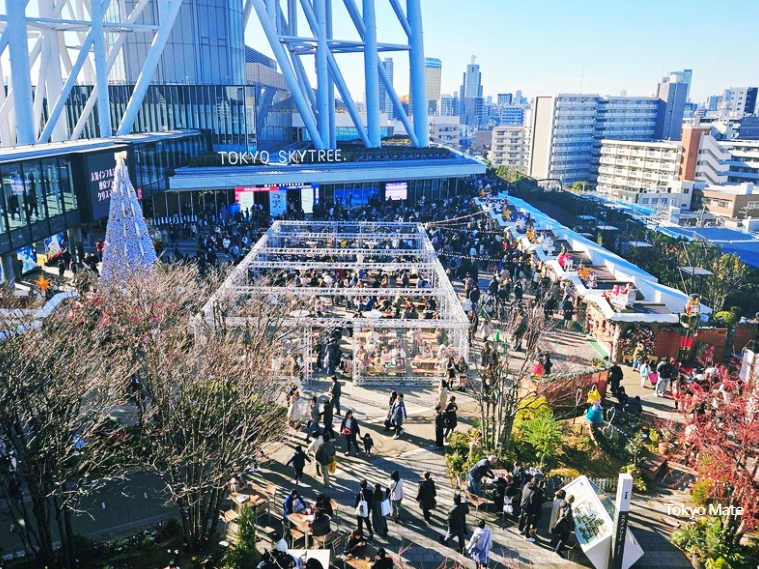 Tokyo Skytree Solamachi East 6F Starbucks view