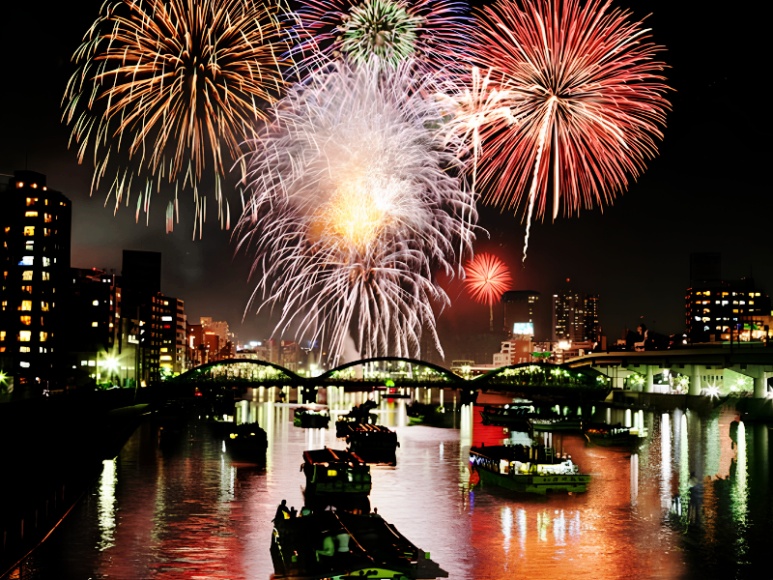 Sumida River Fireworks Festival 2026 Launch Site 2 around Kuramae, Ryogoku, Komagatabashi and Umayabashi bridges