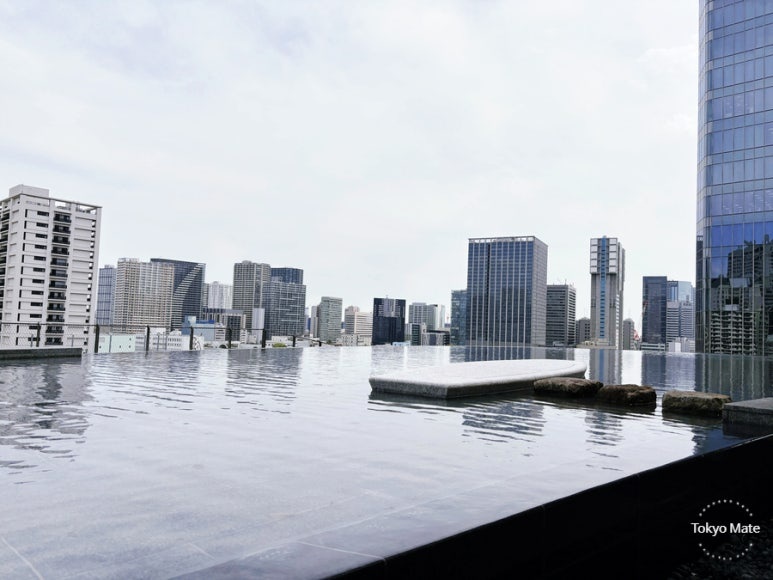 MoN Takanawa rooftop free observation area with Tokyo view