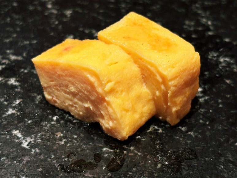 Takumi Tatsuhiro Shinjuku sushi omakase grilled egg gyoku
