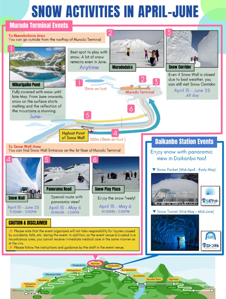 Alpine Route Snow Wall activity information and operating schedule