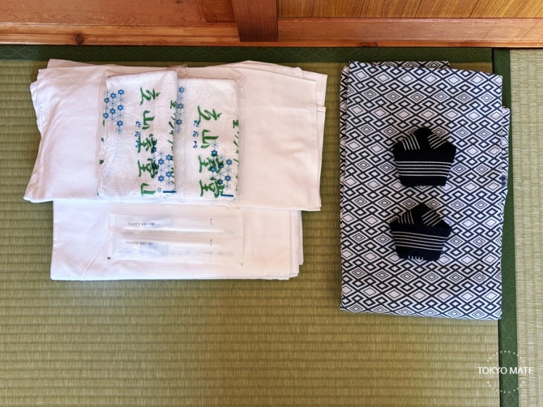 Private room amenities at Murodo Sanso