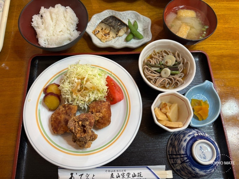 Japanese home-style dinner at Murodo Sanso