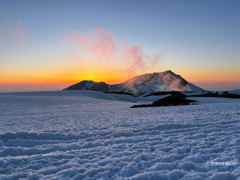 The starry night sky at Murodo Sanso