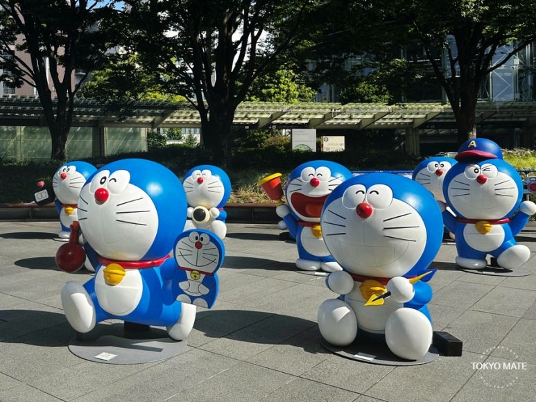 Tokyo early August weather Roppongi Hills summer festival Doraemon