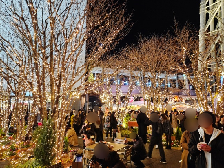 2025 Tokyo Skytree Town Christmas Market panorama with Skytree