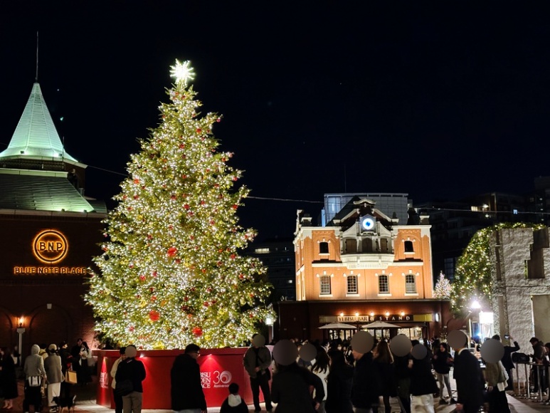 2024 Tokyo Ebisu Garden Place Clock Plaza Christmas Market with 10m Christmas tree
