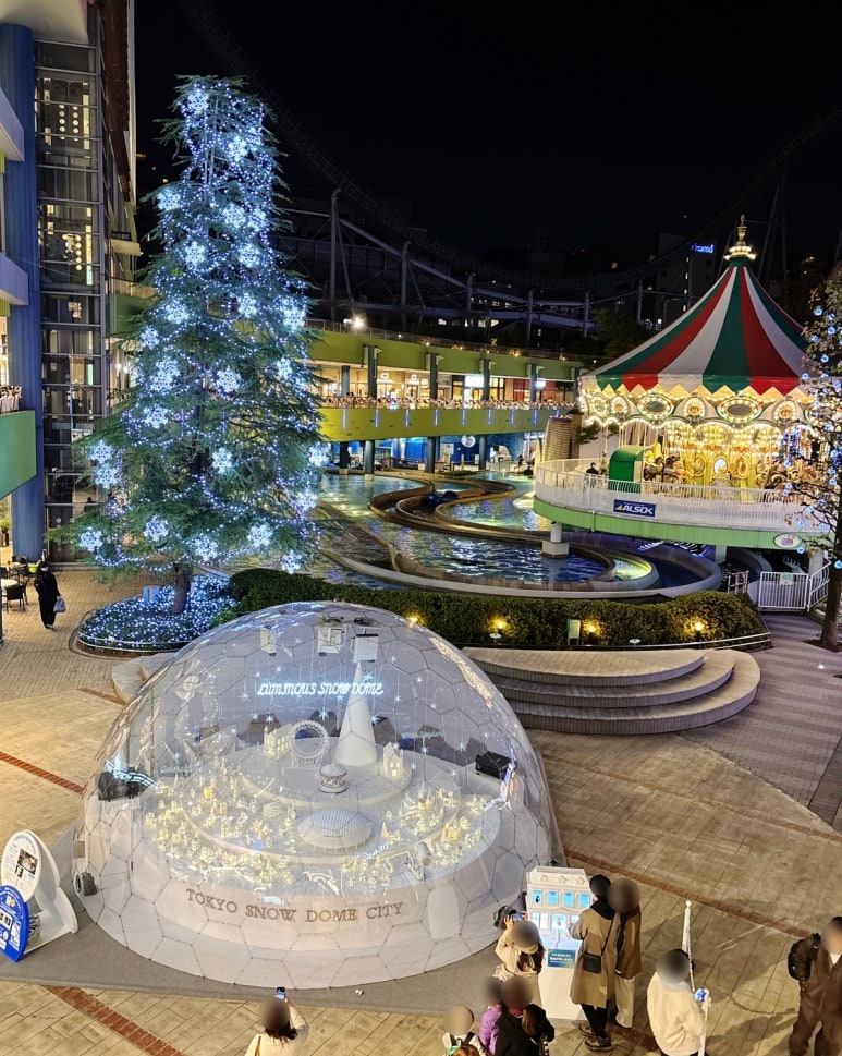 Tokyo Dome City Snow Dome diorama overview