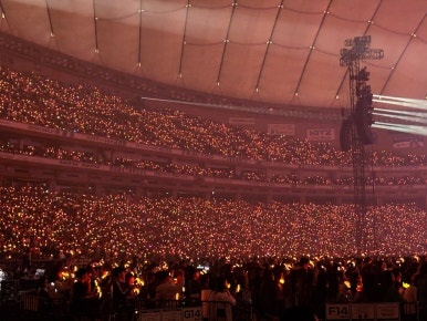 Tokyo Dome concert lightsticks