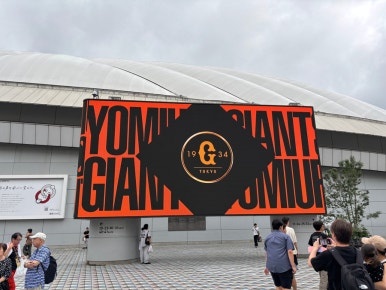Tokyo Dome baseball game crowd