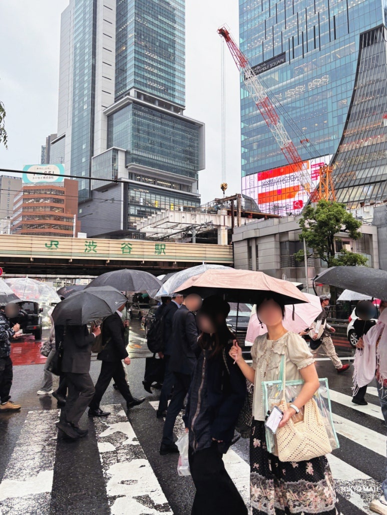 Tokyo early and mid-July rainy season weather