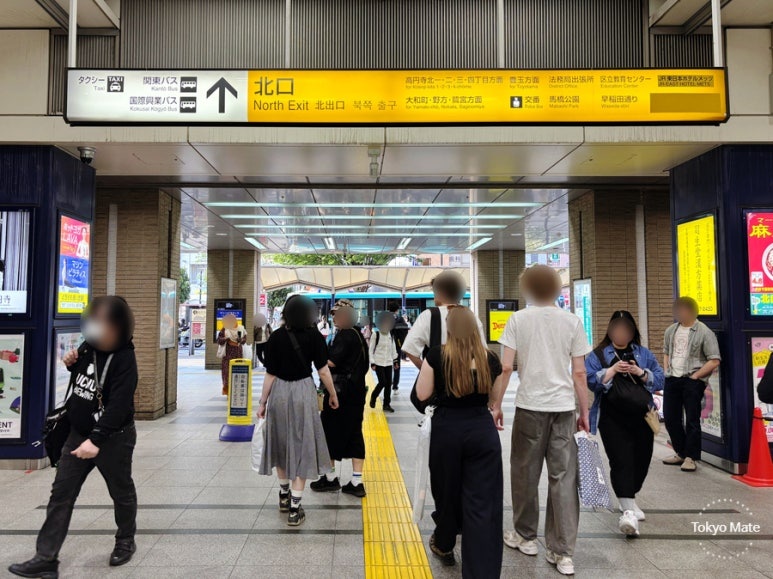 Koenji Station North Exit and restaurant alley entrance