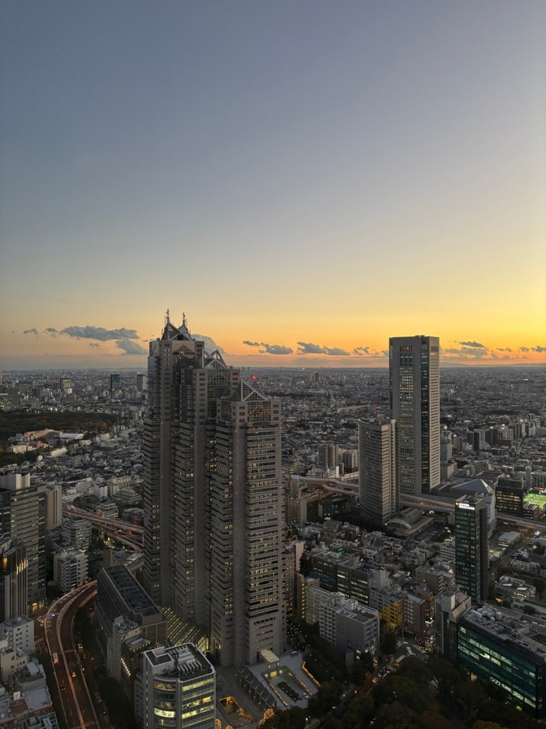 Shinjuku Park Tower sunset