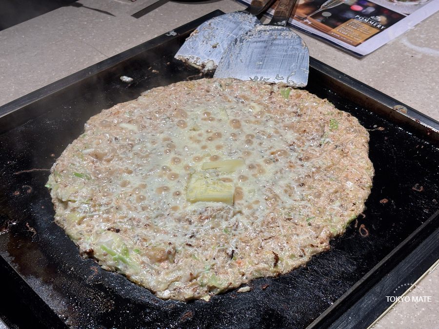 Mentaiko Mochi Monja Finished