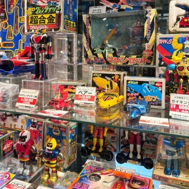 Collector goods shelves inside Nakano Broadway