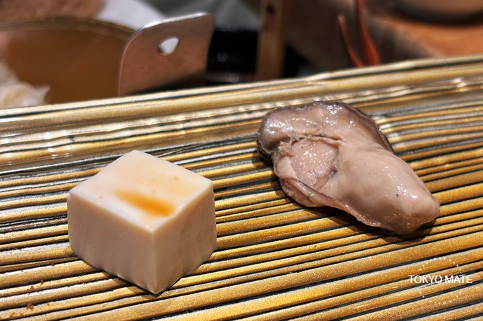 Sesame Tofu and Smoked Oyster