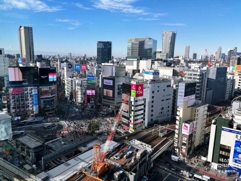 View of Shibuya Scramble Square from Shibuya Sky