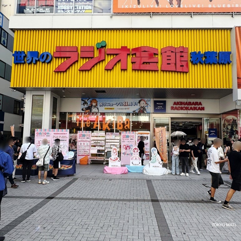 Street scene in front of the Radio Kaikan in Tokyo Akihabara