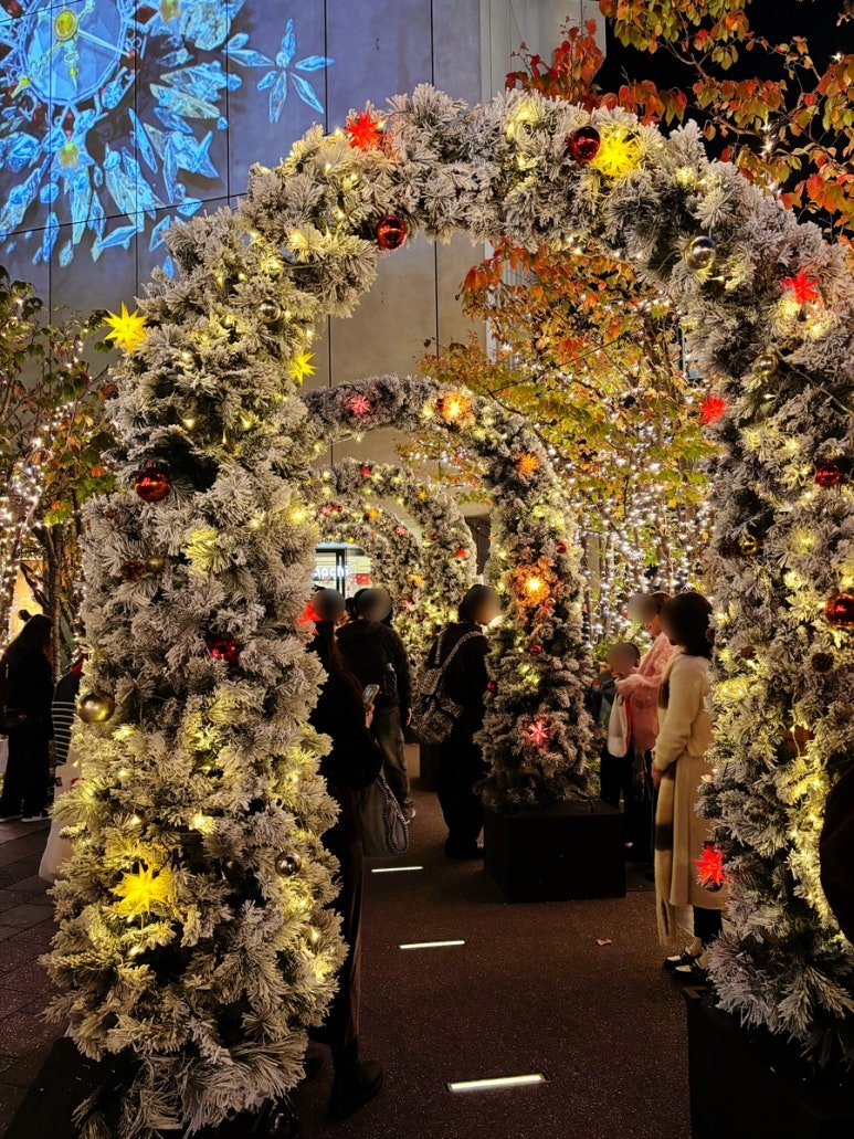 Main Christmas tree and Skytree tower at Tokyo Skytree 4th floor Sky Arena 2025