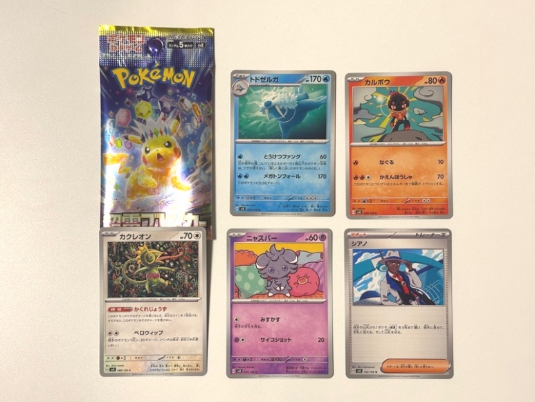 Pokemon cards bought at the Tokyo Station Pokemon Store