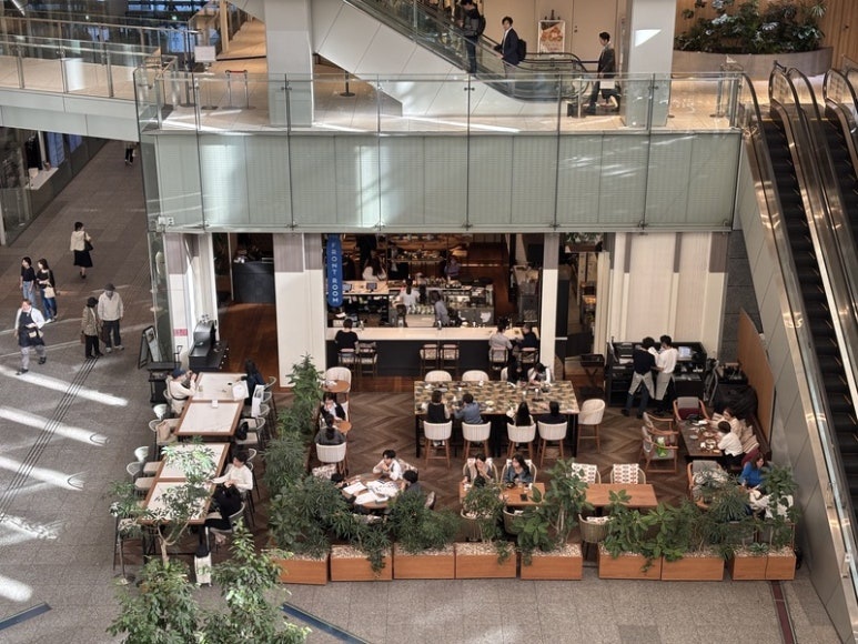 The Front Room restaurant interior at Marunouchi Building