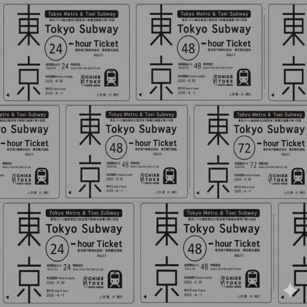 Tokyo Subway Ticket (Subway Pass) Exchange, Purchase, Usage, Routes: Complete Guide (24, 48, 72 Hours)