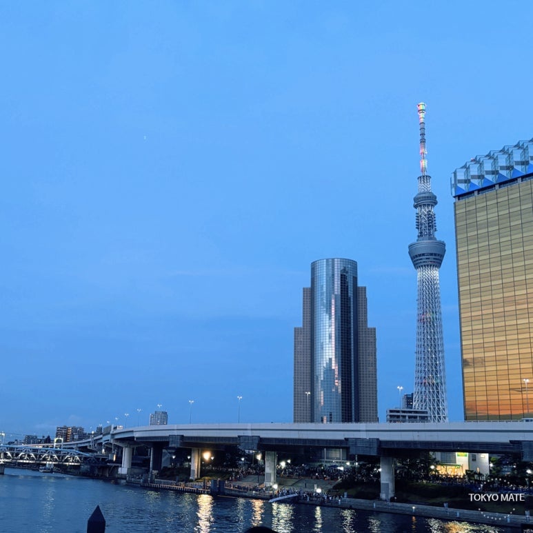 Tokyo sunrise spot Asakusa Sumida Park