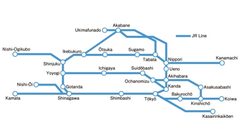 东京都区内通票使用范围地图