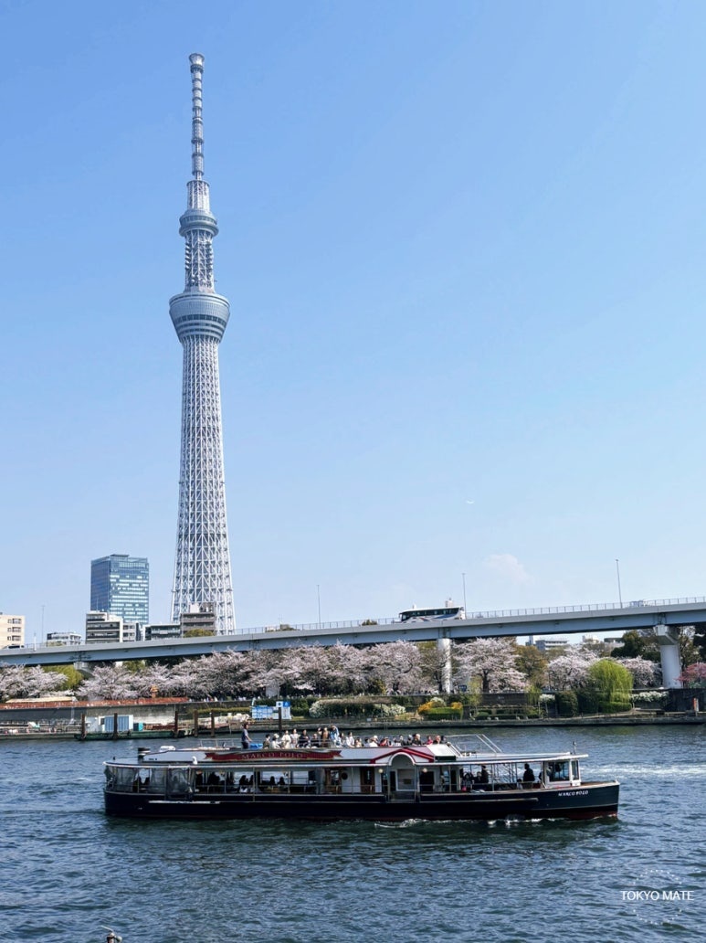 Regular Tokyo Cruise sightseeing boat departing from Asakusa
