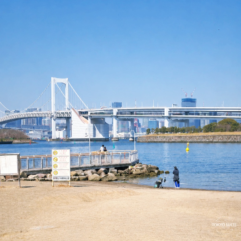 Tokyo Cruise Odaiba Seaside Park Pier location