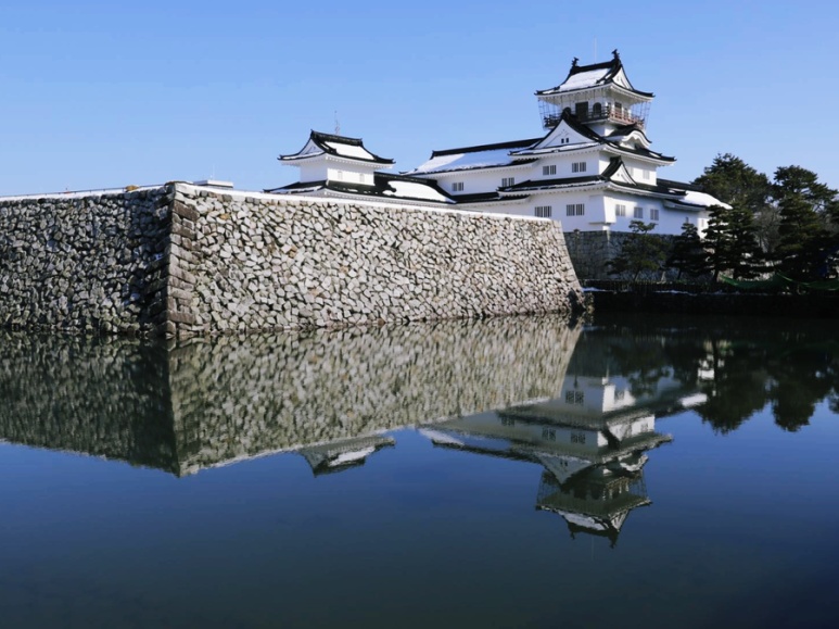 Exterior of Toyama Castle in Toyama Castle Park
