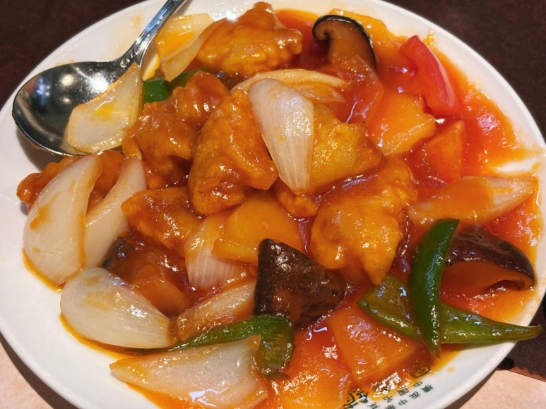 Keitokuchin's sweet and sour pork, 酢豚 (subuta)
