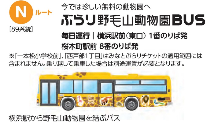 Burari Nogeyama Zoo Bus Info