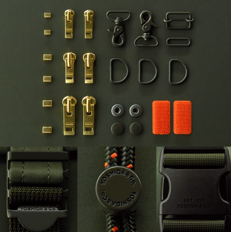 Yoshida Porter TANKER zipper pull detail