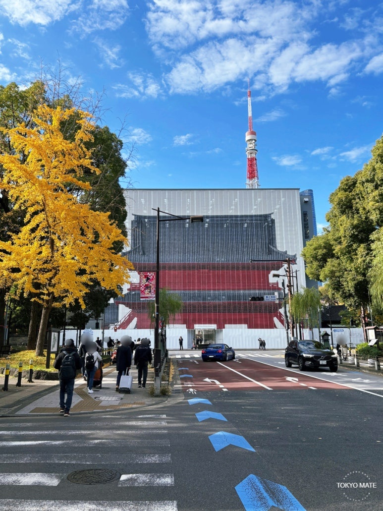Tokyo Zojoji Sangedatsumon gate restoration site