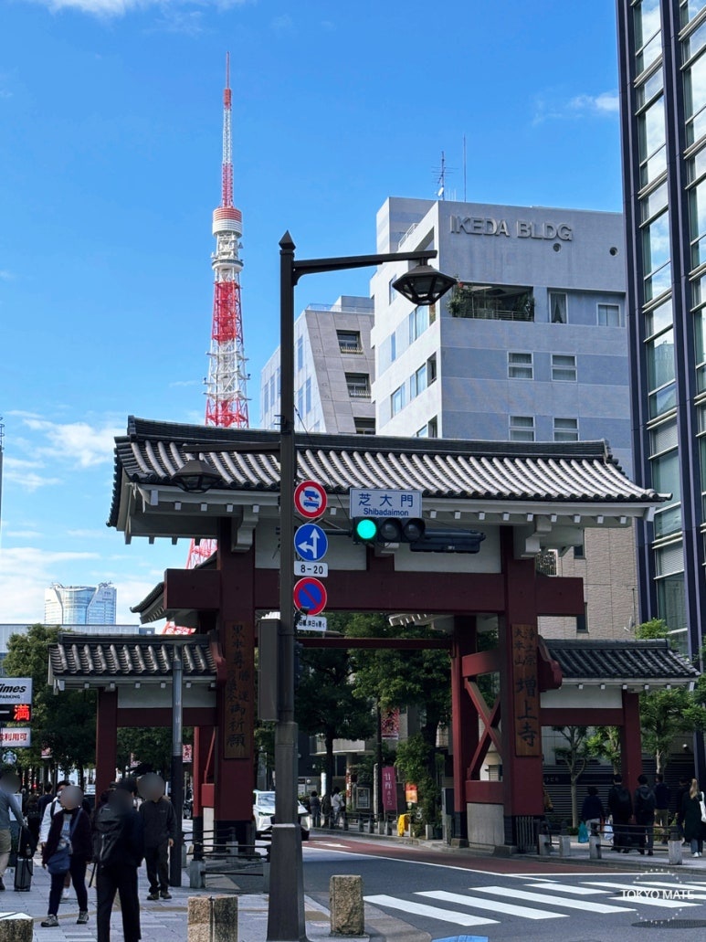 Daimon Station Zojoji Tokyo Tower walking route