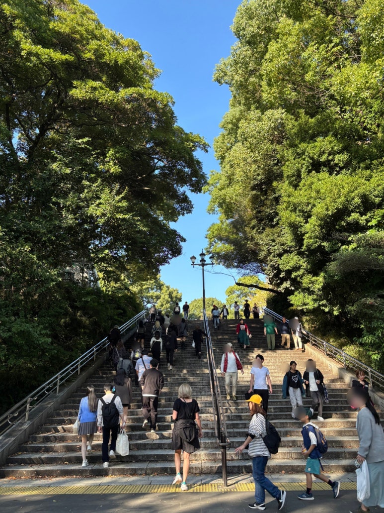 Ueno Park green trees