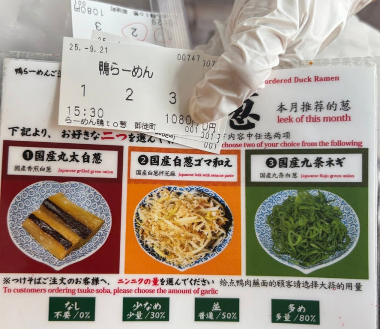 Kamotonegi ordering tips